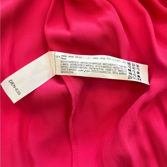 Zara Limited Edition Midi Shirt Dress Fuchsia - Picture 12 of 12